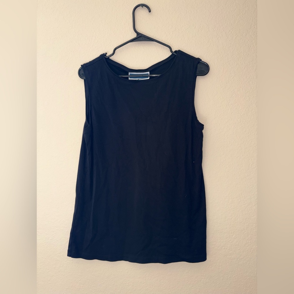 Karen Scott Classic Black Tank Top